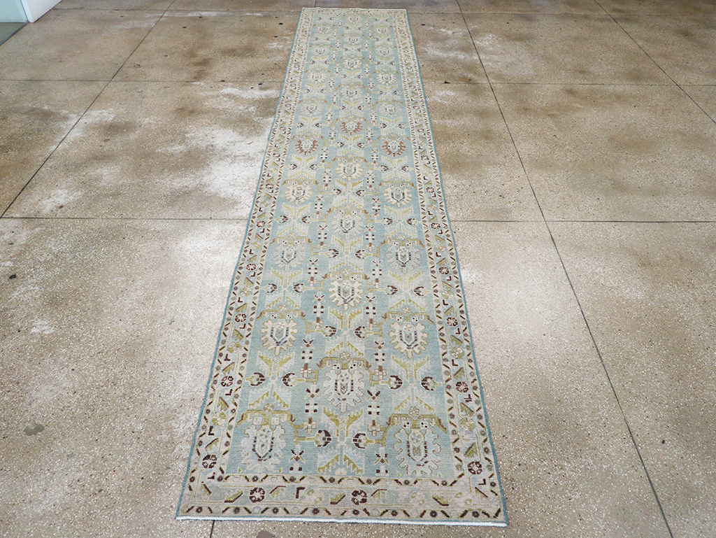 Vintage Persian Malayer Long Runner, No.32734 - Staging