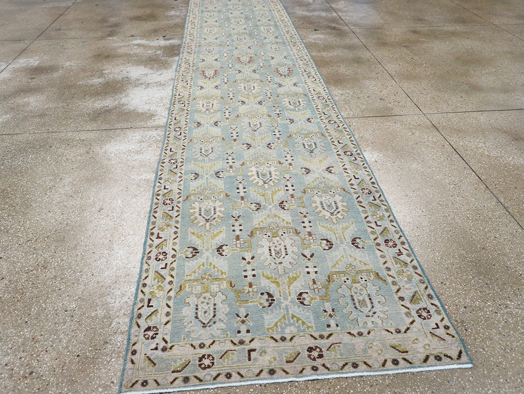 Vintage Persian Malayer Long Runner, No.32734 - Staging