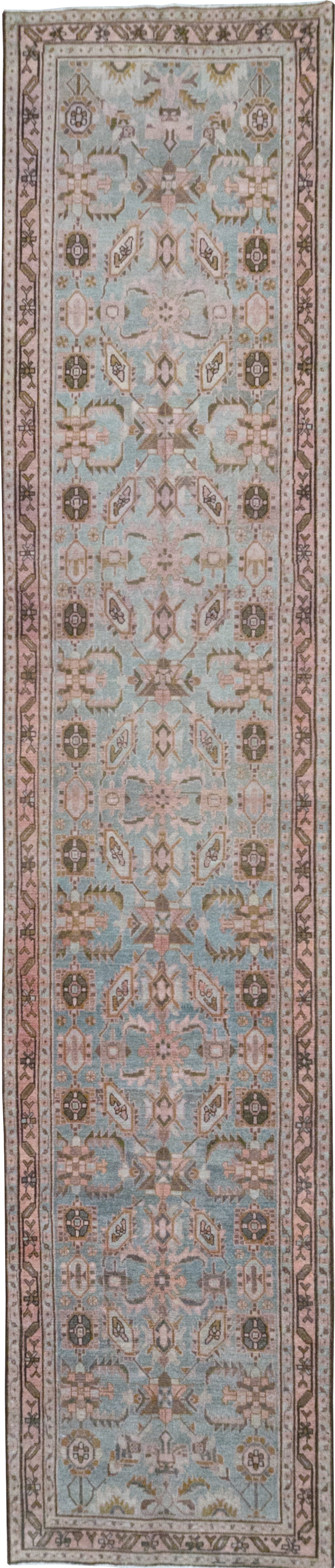 Vintage Persian Malayer Long Runner, No.32735 - Staging