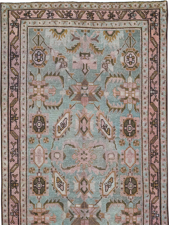 Vintage Persian Malayer Long Runner, No.32735 - Staging