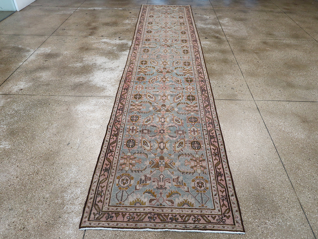 Vintage Persian Malayer Long Runner, No.32735 - Staging