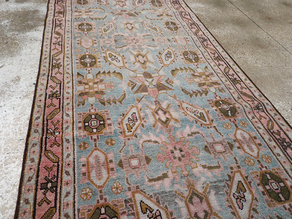 Vintage Persian Malayer Long Runner, No.32735 - Staging