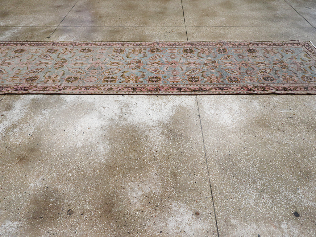 Vintage Persian Malayer Long Runner, No.32735 - Staging