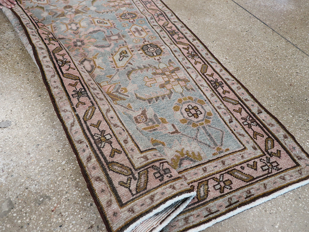 Vintage Persian Malayer Long Runner, No.32735 - Staging