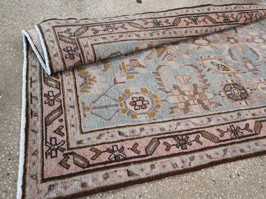 Vintage Persian Malayer Long Runner, No.32735 - Staging