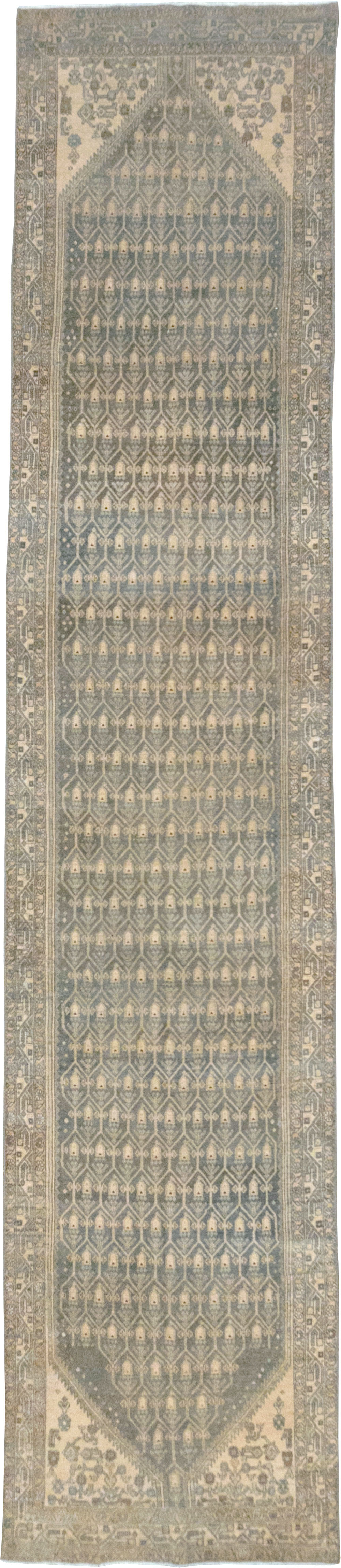 Vintage Persian Malayer Long Runner, No.32736 - Staging