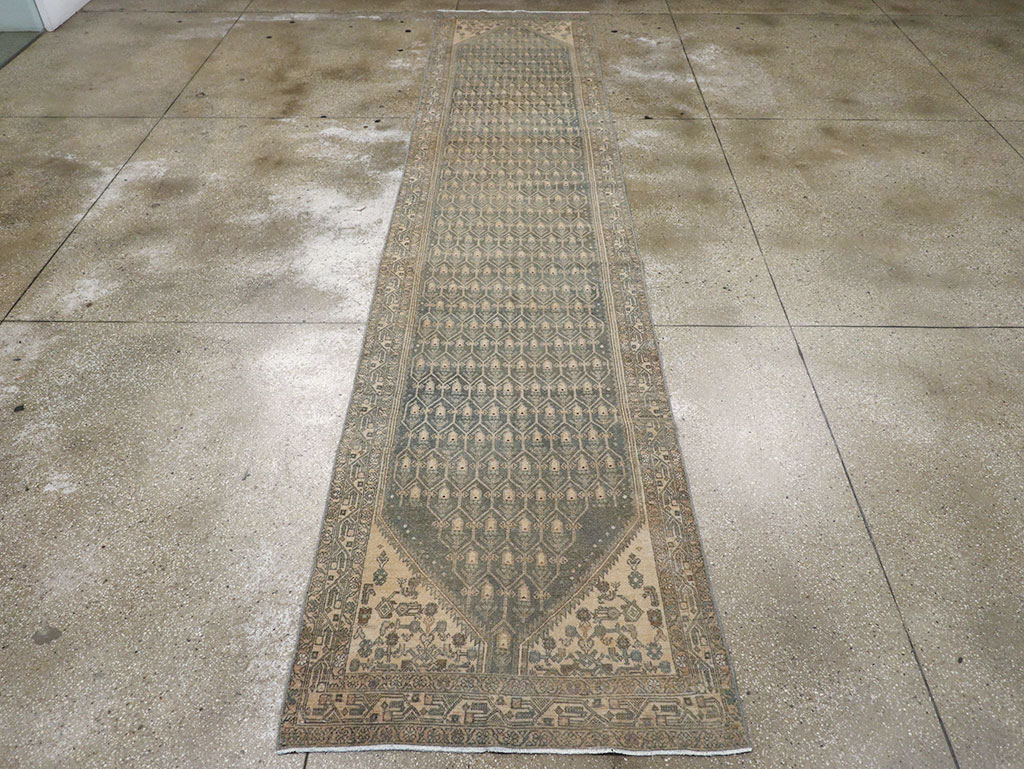 Vintage Persian Malayer Long Runner, No.32736 - Staging