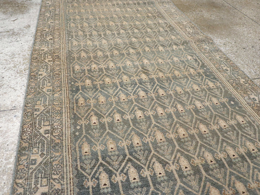 Vintage Persian Malayer Long Runner, No.32736 - Staging