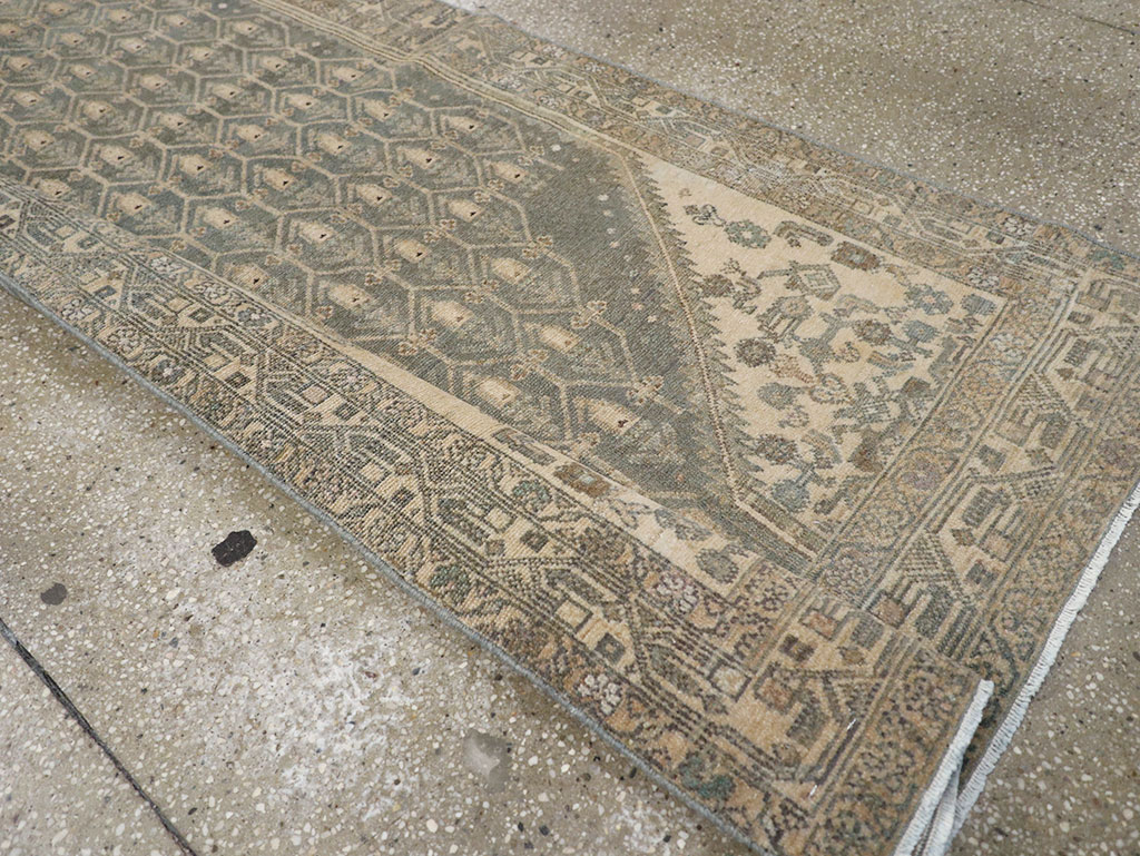 Vintage Persian Malayer Long Runner, No.32736 - Staging