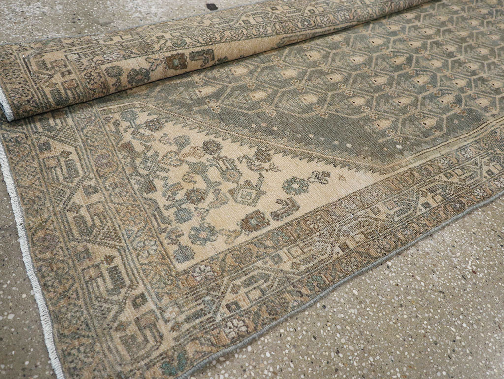 Vintage Persian Malayer Long Runner, No.32736 - Staging