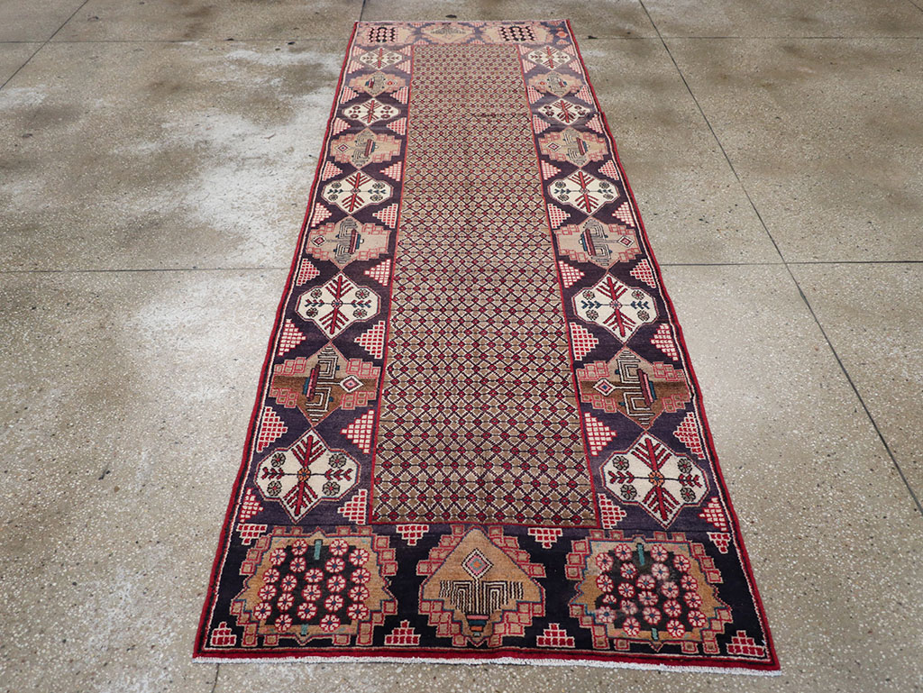 Vintage Persian Serab Gallery Rug, No.32738 - Staging