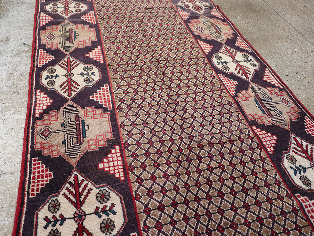 Vintage Persian Serab Gallery Rug, No.32738 - Staging