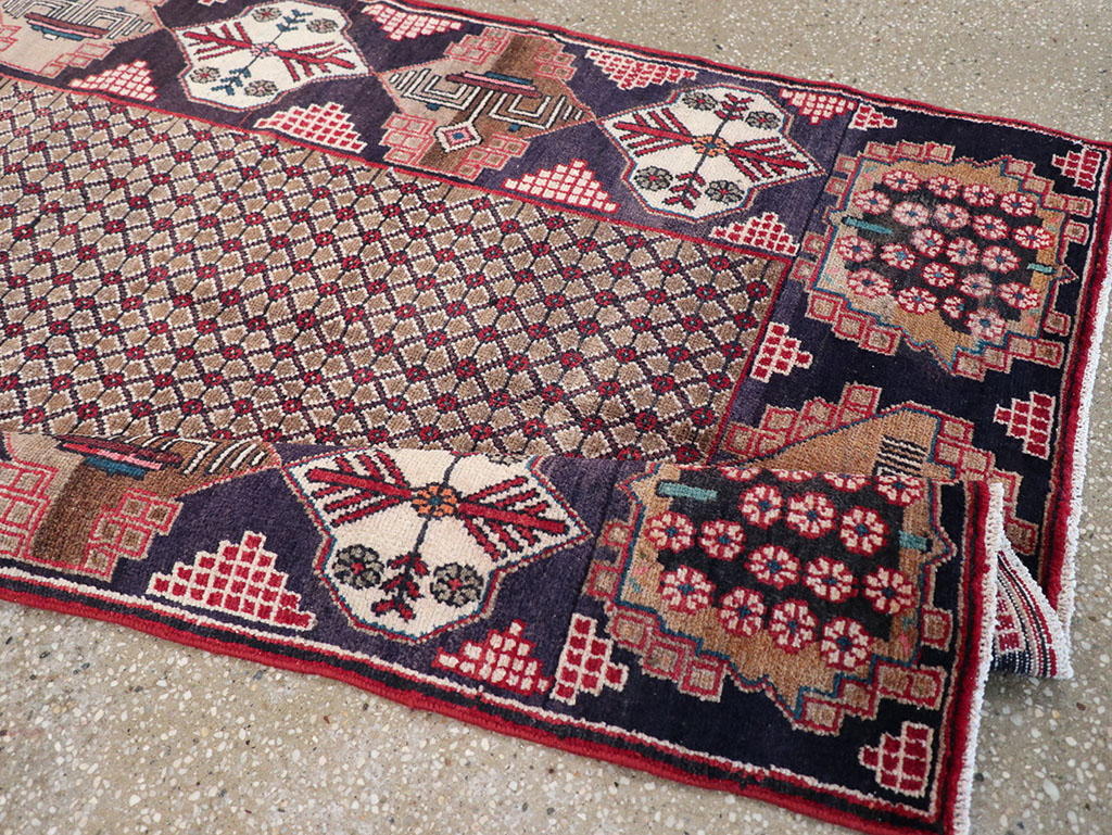 Vintage Persian Serab Gallery Rug, No.32738 - Staging