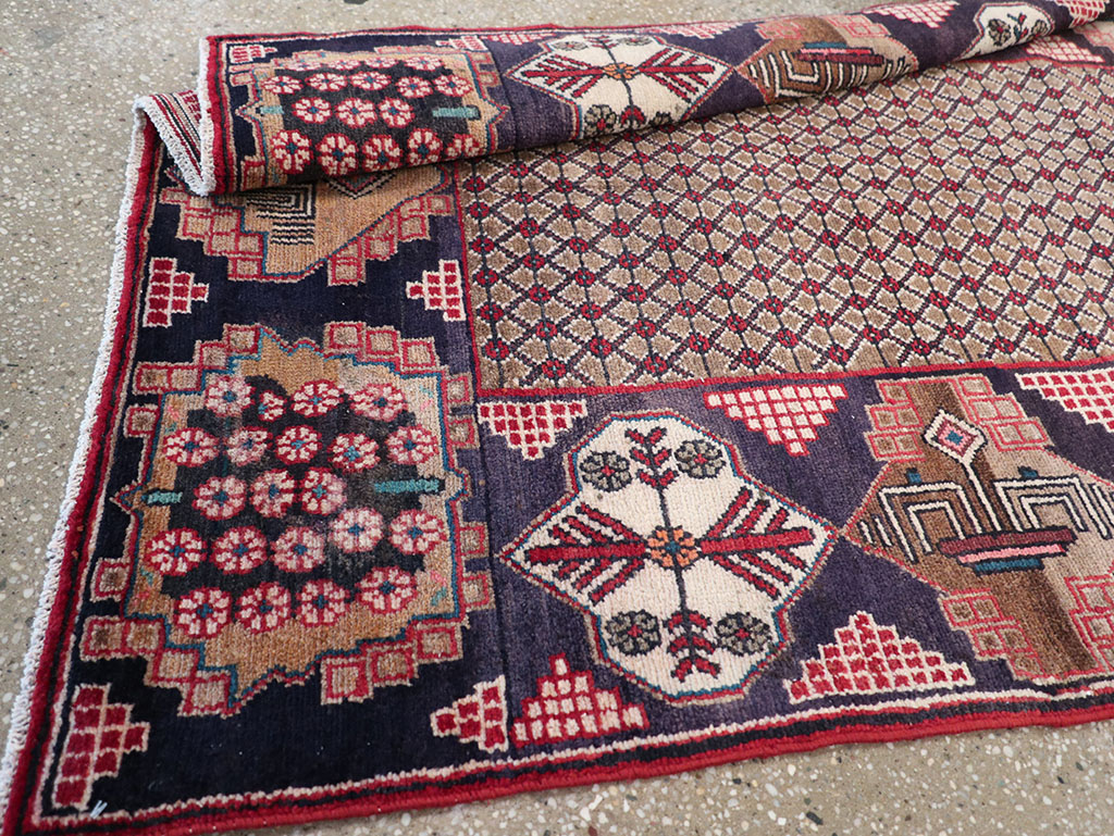 Vintage Persian Serab Gallery Rug, No.32738 - Staging