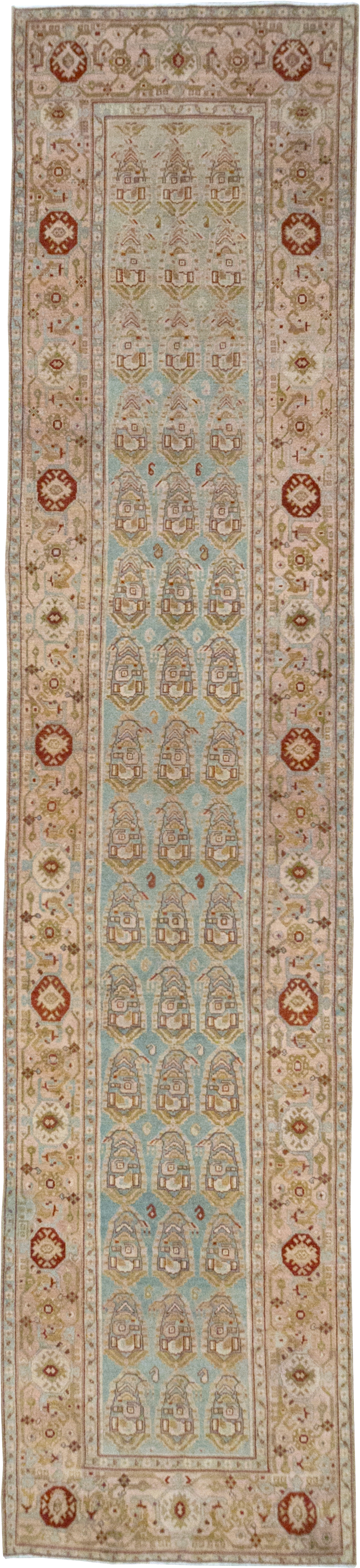 Vintage Persian Malayer Long Runner, No.32740 - Staging