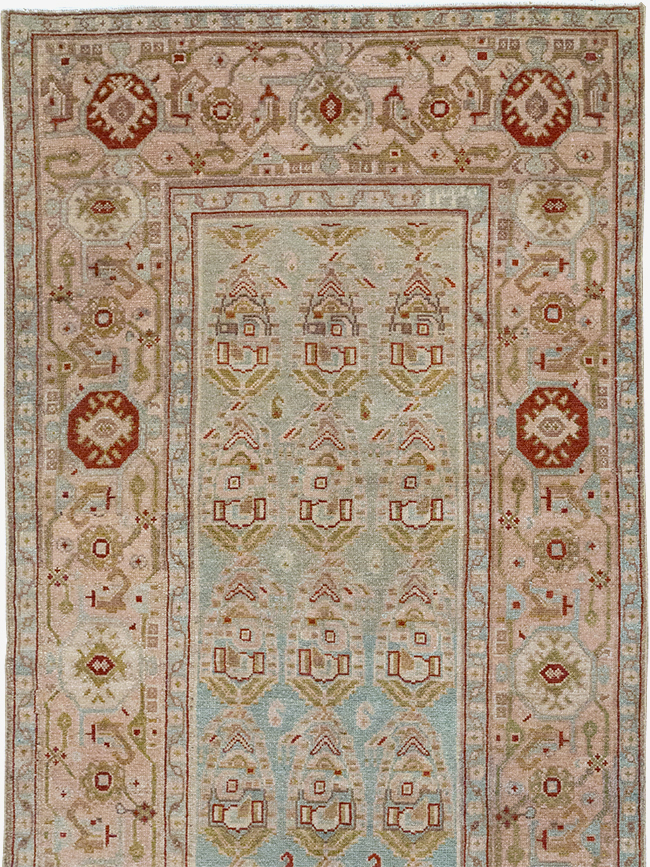 Vintage Persian Malayer Long Runner, No.32740 - Staging