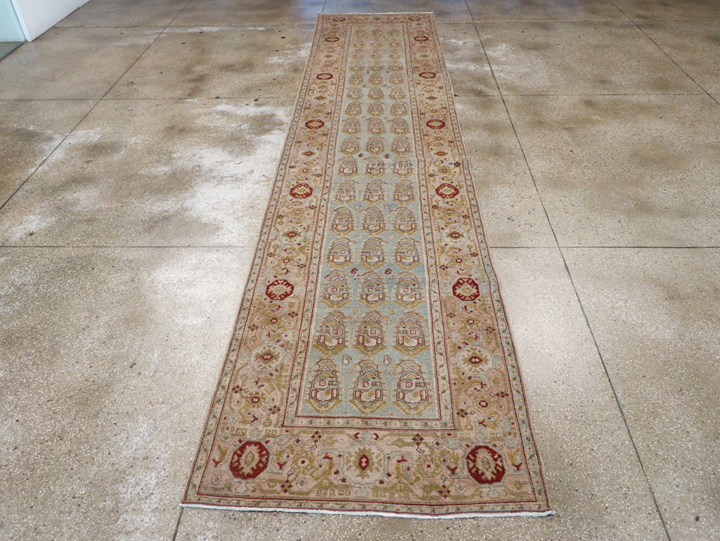 Vintage Persian Malayer Long Runner, No.32740 - Staging
