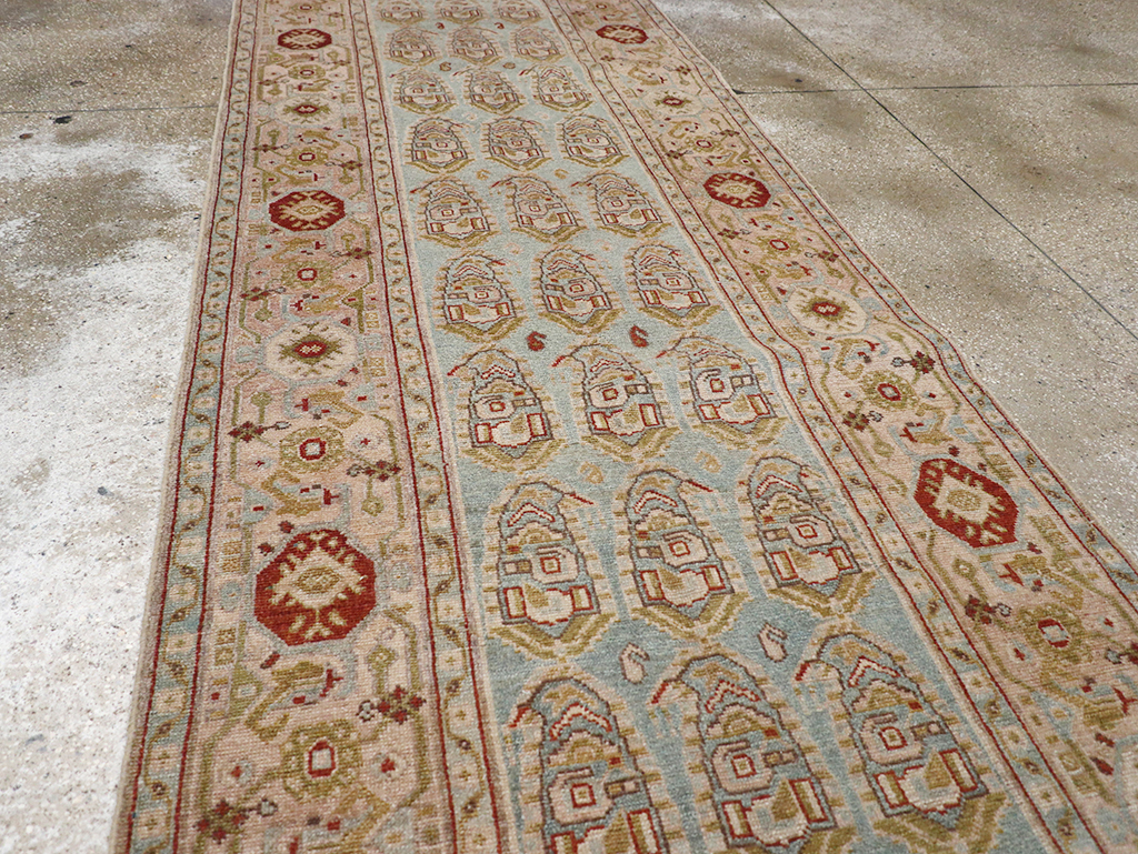 Vintage Persian Malayer Long Runner, No.32740 - Staging