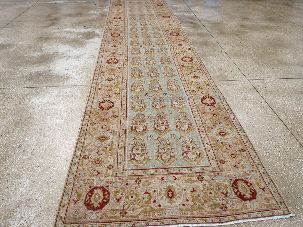 Vintage Persian Malayer Long Runner, No.32740 - Staging