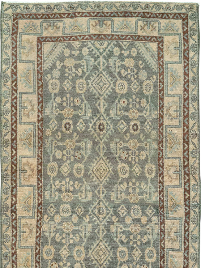 Vintage Persian Malayer Runner, No.32748 - Staging