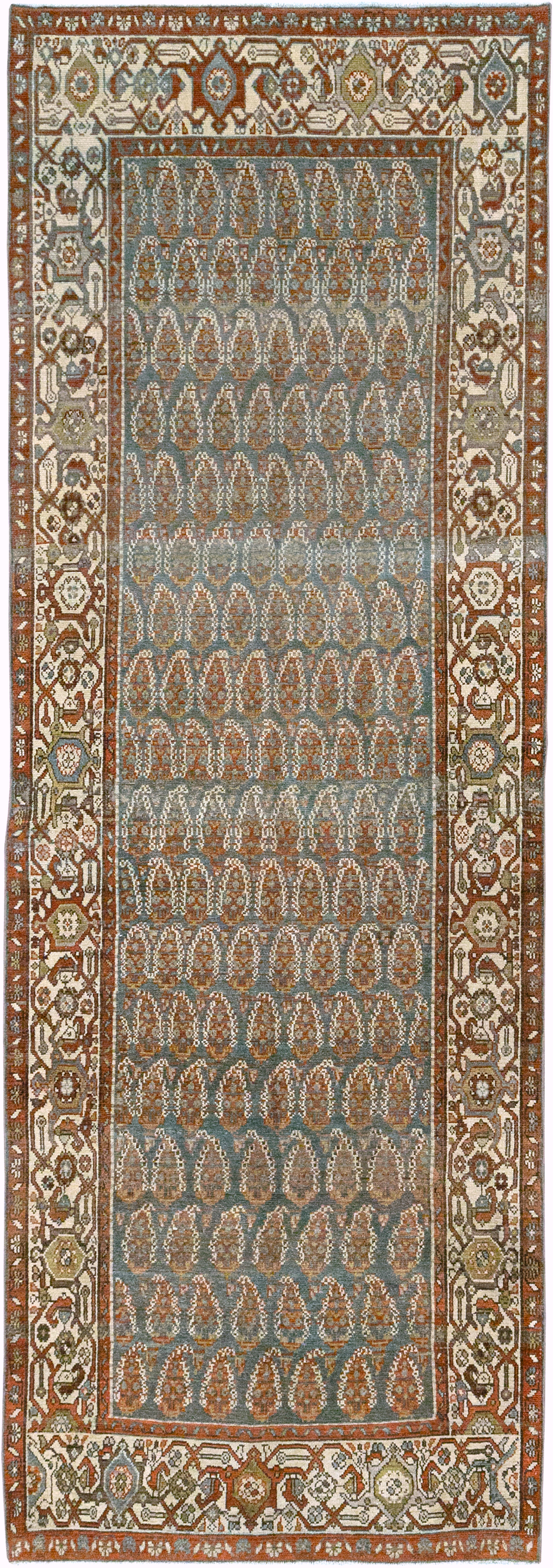 Vintage Persian Malayer Runner, No.32750 - Staging