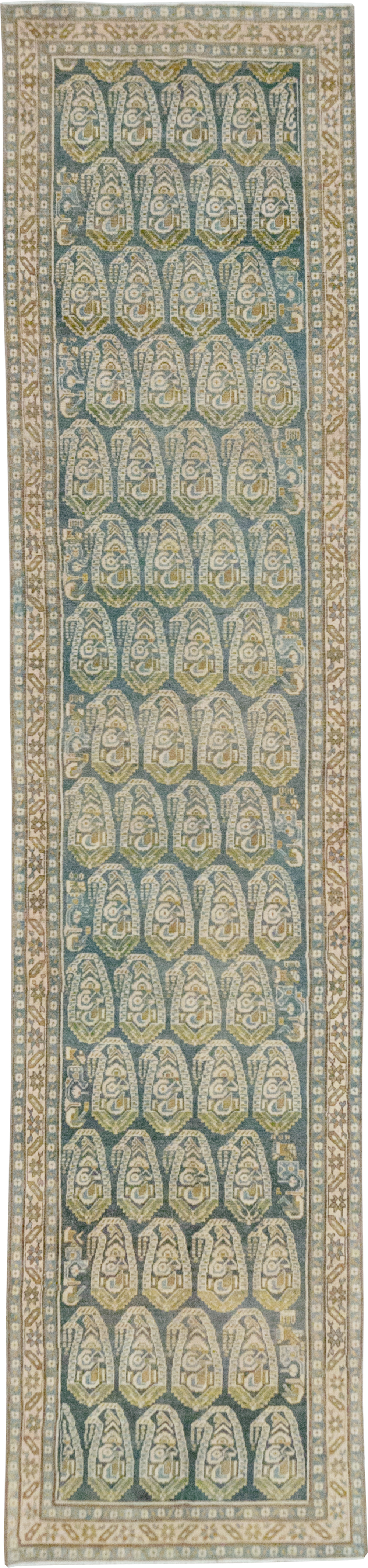 Vintage Persian Malayer Long Runner, No.32752 - Staging