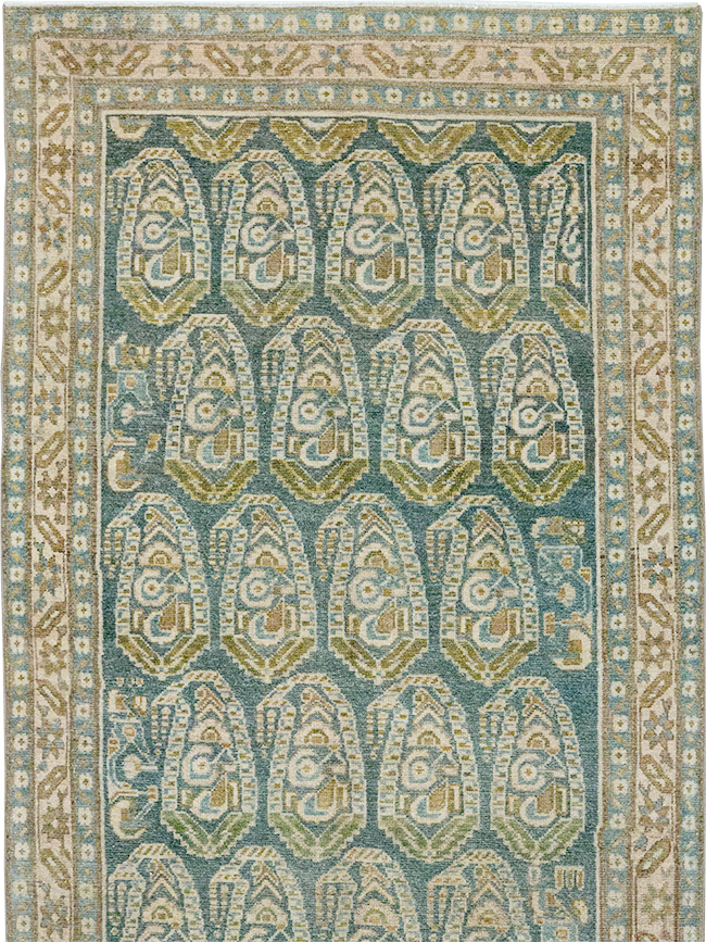 Vintage Persian Malayer Long Runner, No.32752 - Staging