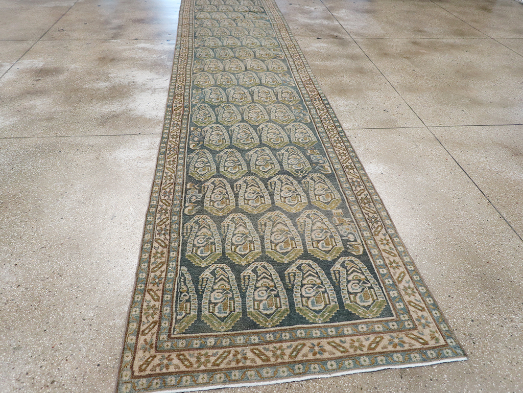 Vintage Persian Malayer Long Runner, No.32752 - Staging