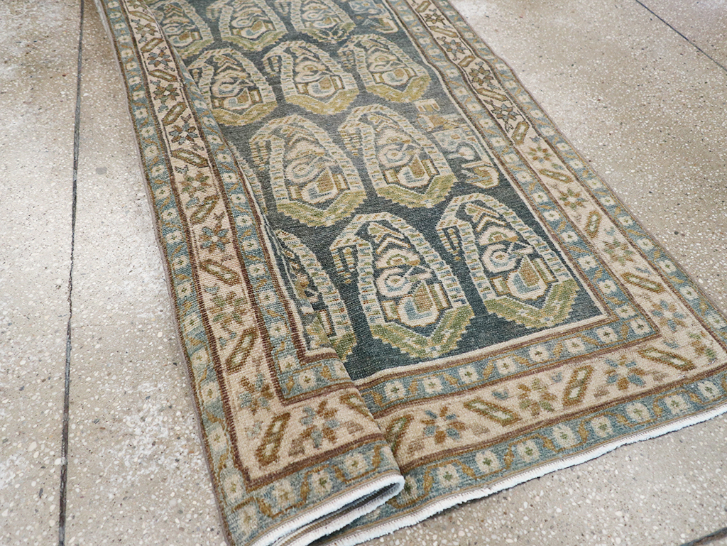 Vintage Persian Malayer Long Runner, No.32752 - Staging
