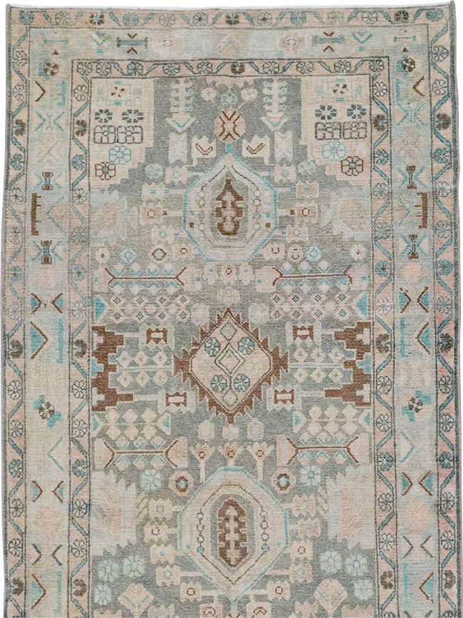 Vintage Persian Malayer Wide Gallery Runner, No.32754 - Staging