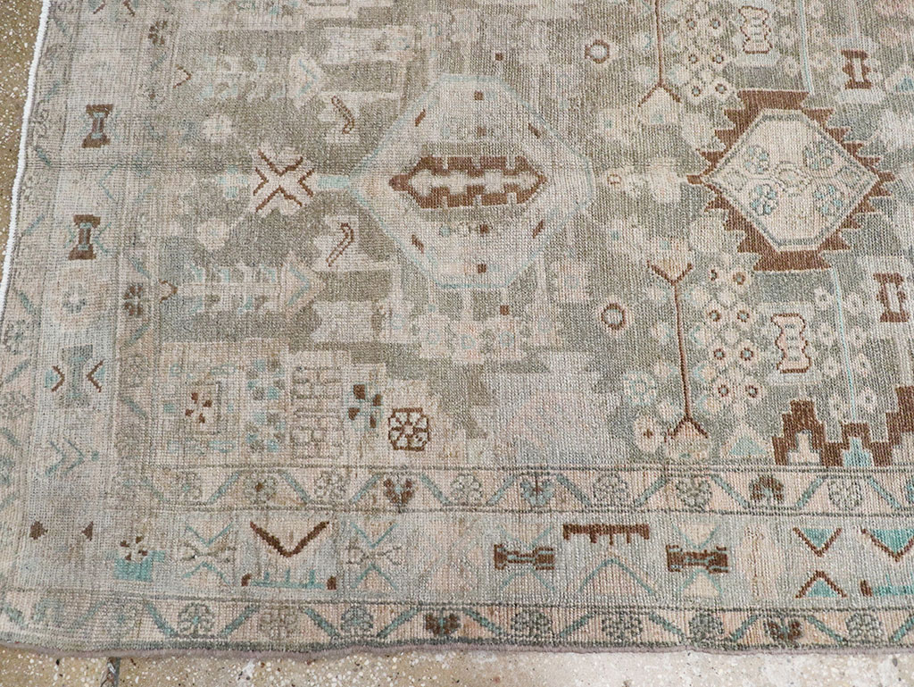 Vintage Persian Malayer Wide Gallery Runner, No.32754 - Staging