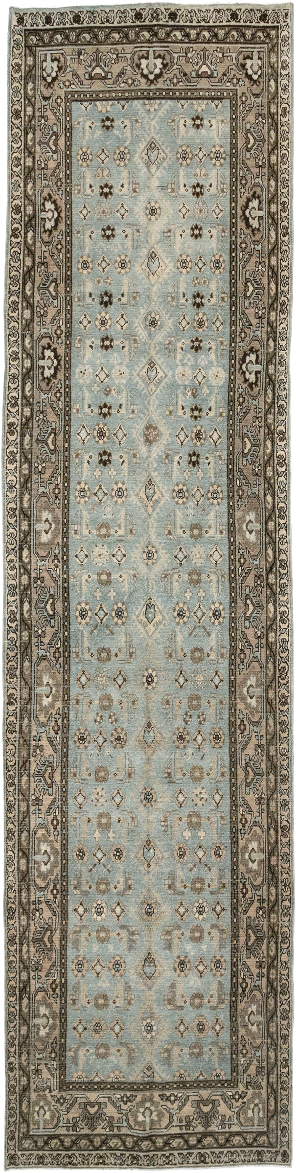 Vintage Persian Malayer Runner, No.32755 - Staging