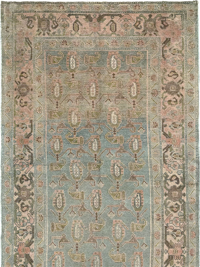 Vintage Persian Malayer Long Runner (Pair: 1 of 2), No.32756 - Staging