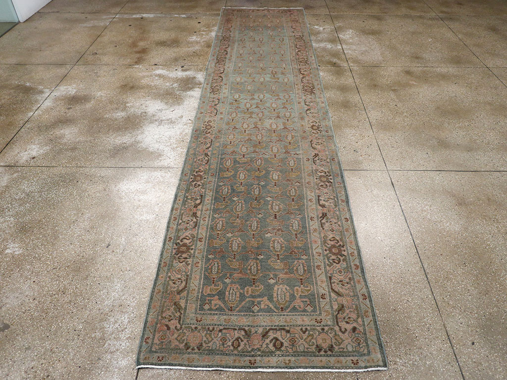 Vintage Persian Malayer Long Runner (Pair: 1 of 2), No.32756 - Staging