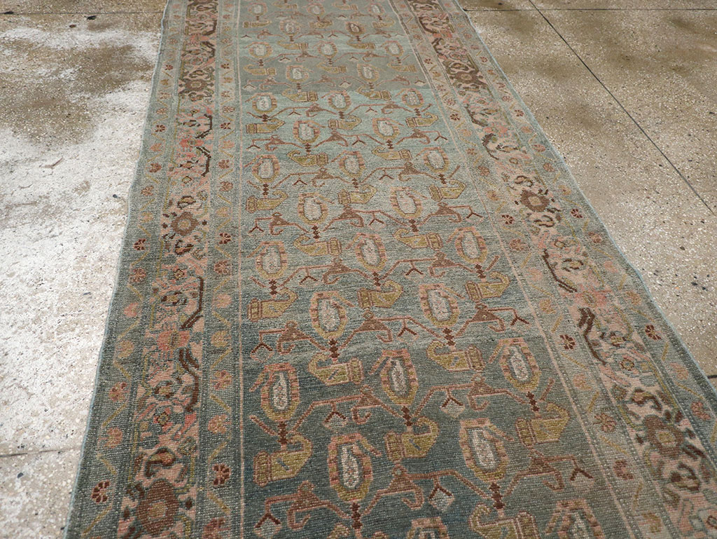 Vintage Persian Malayer Long Runner (Pair: 1 of 2), No.32756 - Staging