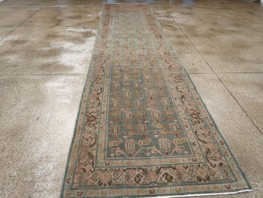 Vintage Persian Malayer Long Runner (Pair: 1 of 2), No.32756 - Staging