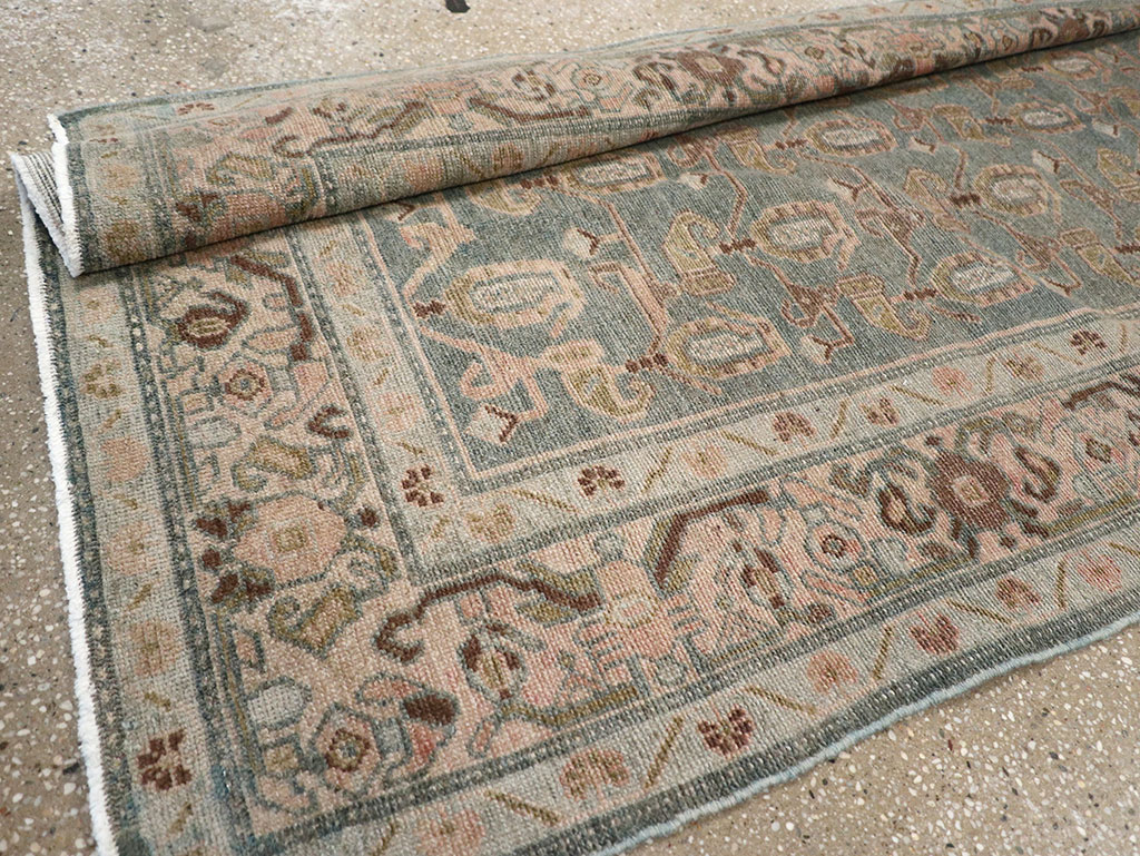 Vintage Persian Malayer Long Runner (Pair: 1 of 2), No.32756 - Staging