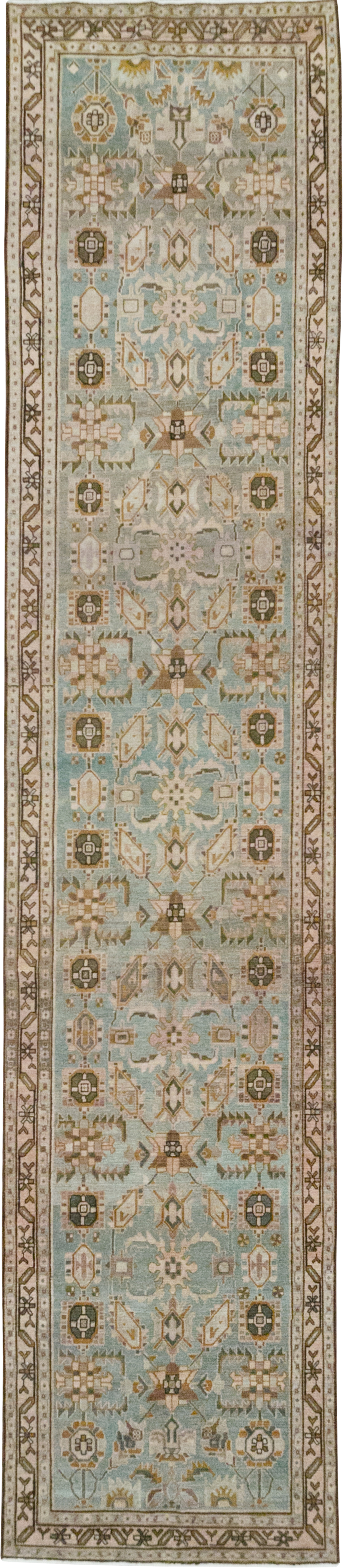 Vintage Persian Malayer Long Runner, No.32757 - Staging