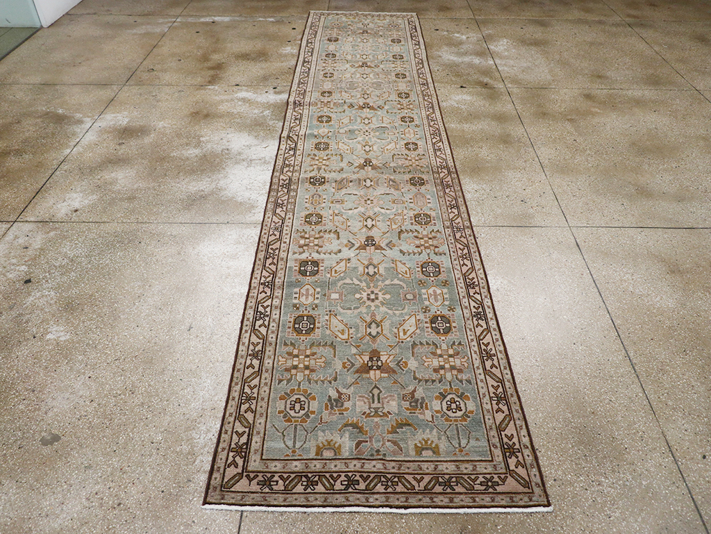 Vintage Persian Malayer Long Runner, No.32757 - Staging