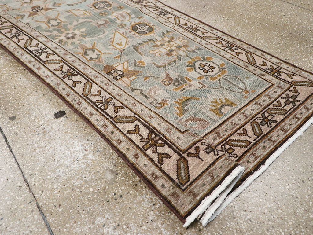 Vintage Persian Malayer Long Runner, No.32757 - Staging