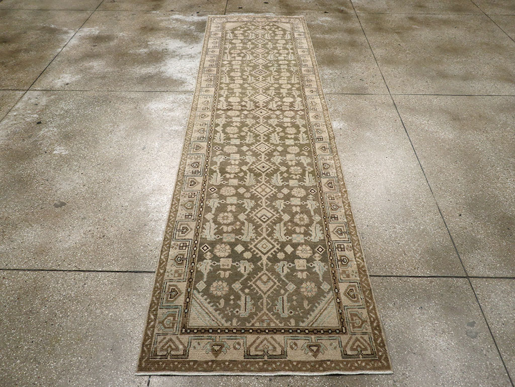 Vintage Persian Malayer Runner, No.32758 - Staging