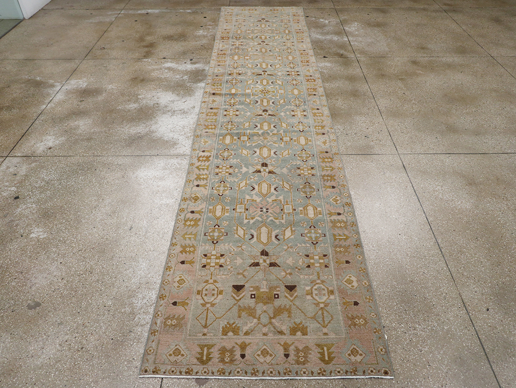 Vintage Persian Malayer Long Runner, No.32759 - Staging