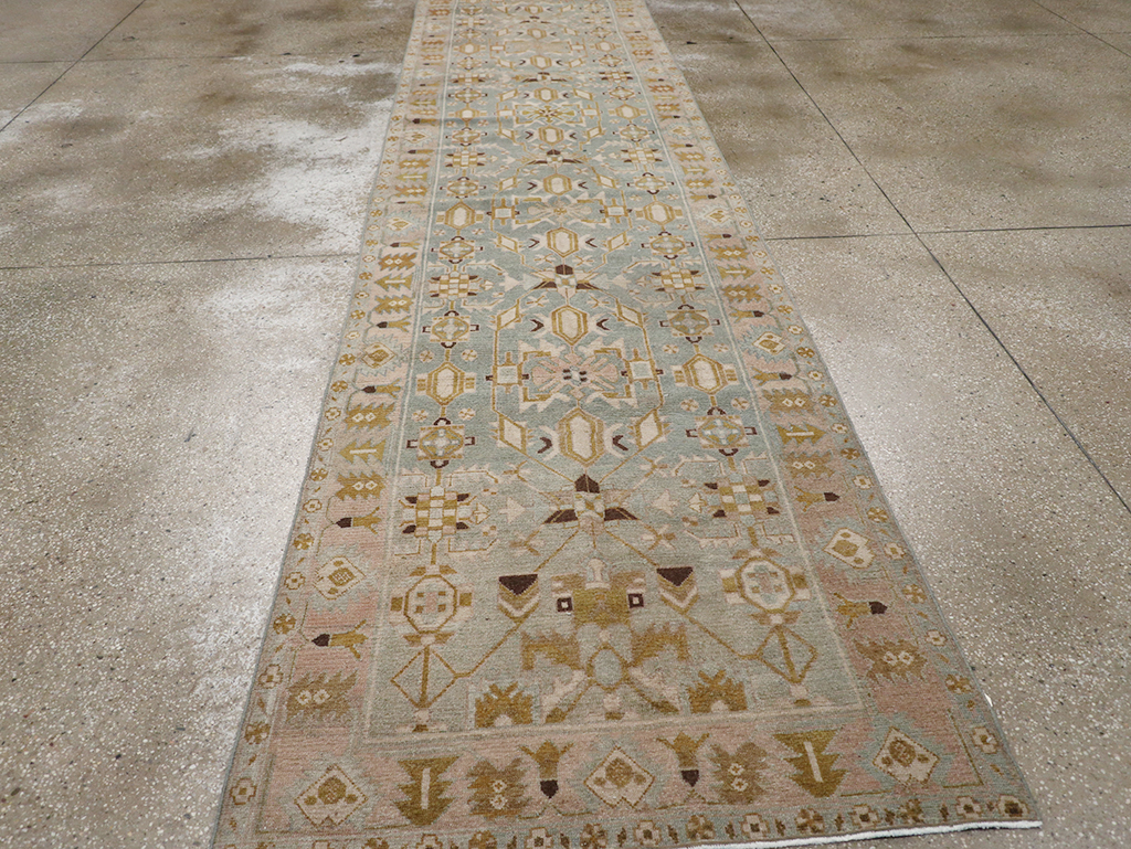 Vintage Persian Malayer Long Runner, No.32759 - Staging