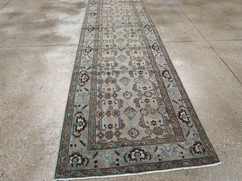 Vintage Persian Malayer Runner, No.32764 - Staging