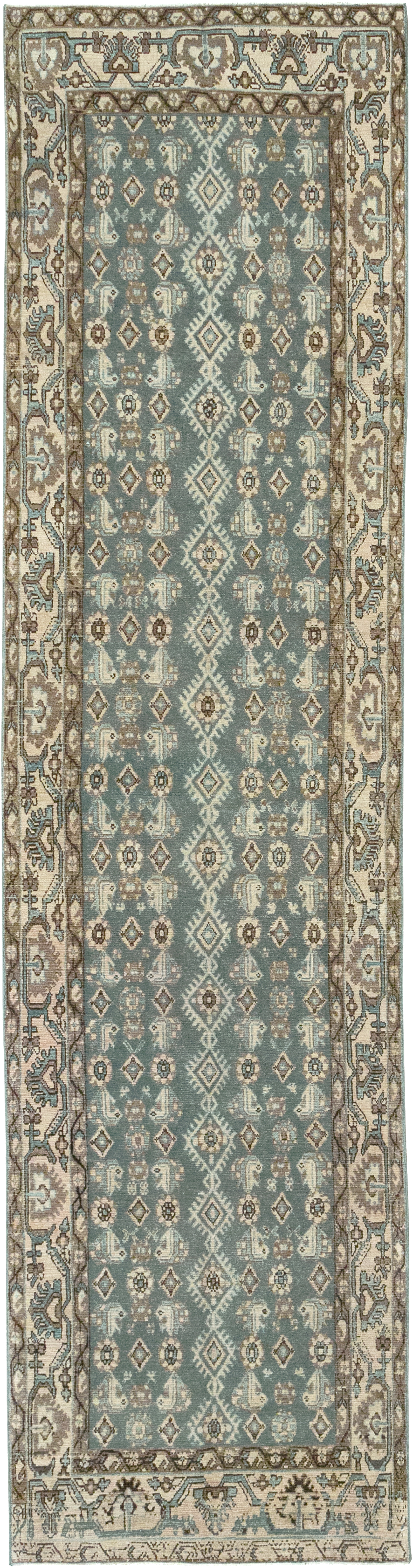 Vintage Persian Malayer Runner, No.32769 - Staging