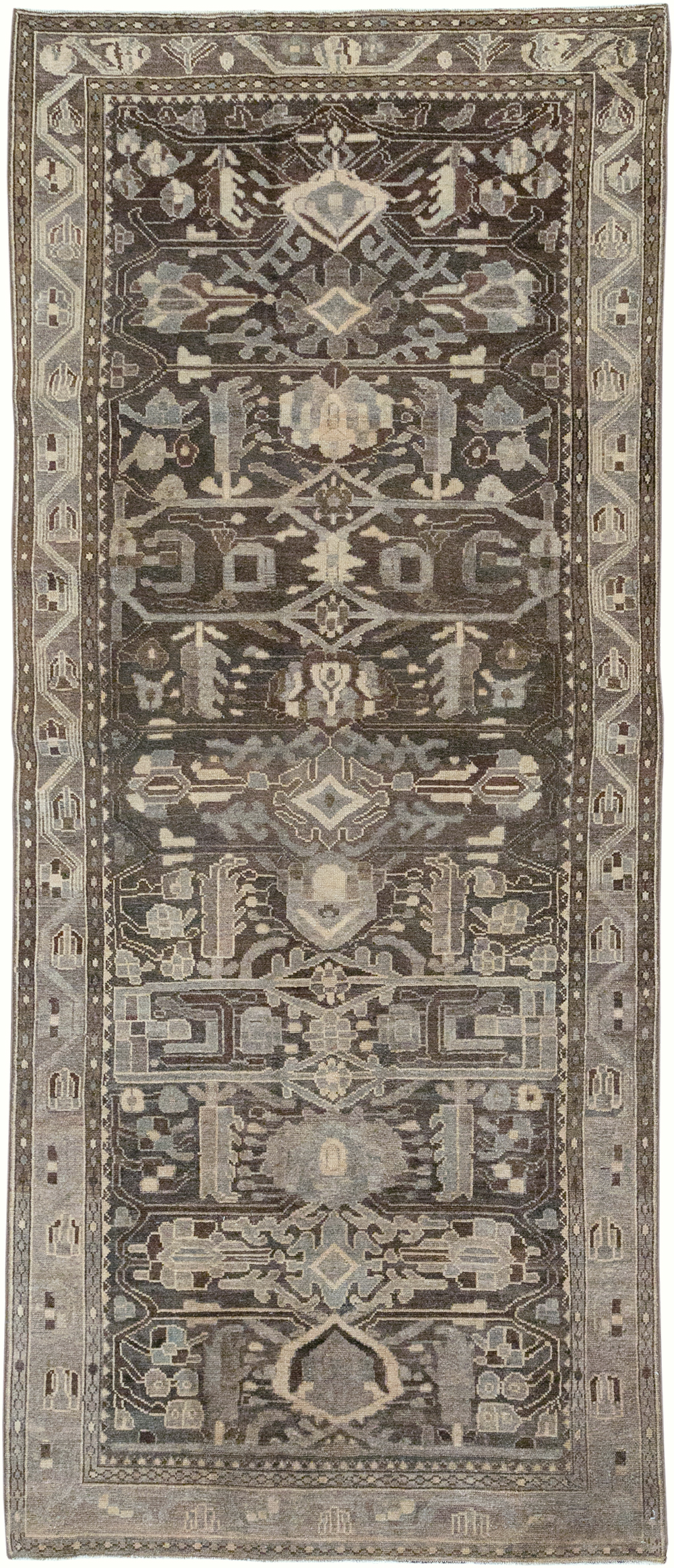 Vintage Persian Malayer Gallery Rug, No.32770 - Staging