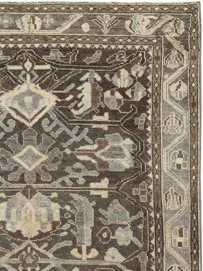 Vintage Persian Malayer Gallery Rug, No.32770 - Staging