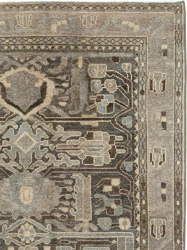 Vintage Persian Malayer Gallery Rug, No.32770 - Staging