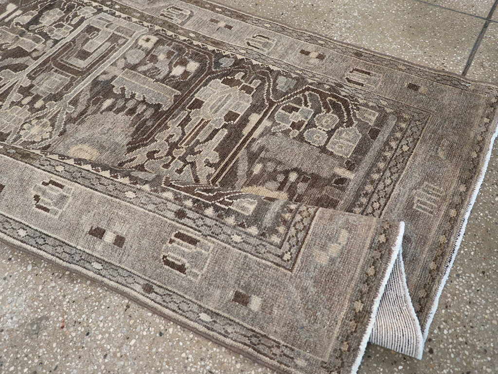 Vintage Persian Malayer Gallery Rug, No.32770 - Staging