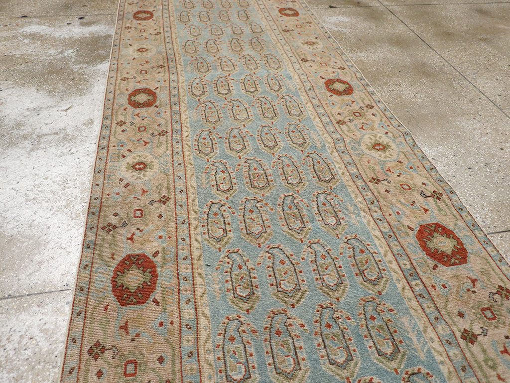 Vintage Persian Malayer Long Runner, No.32771 - Staging